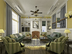 Custom Paint in Modern Livingroom