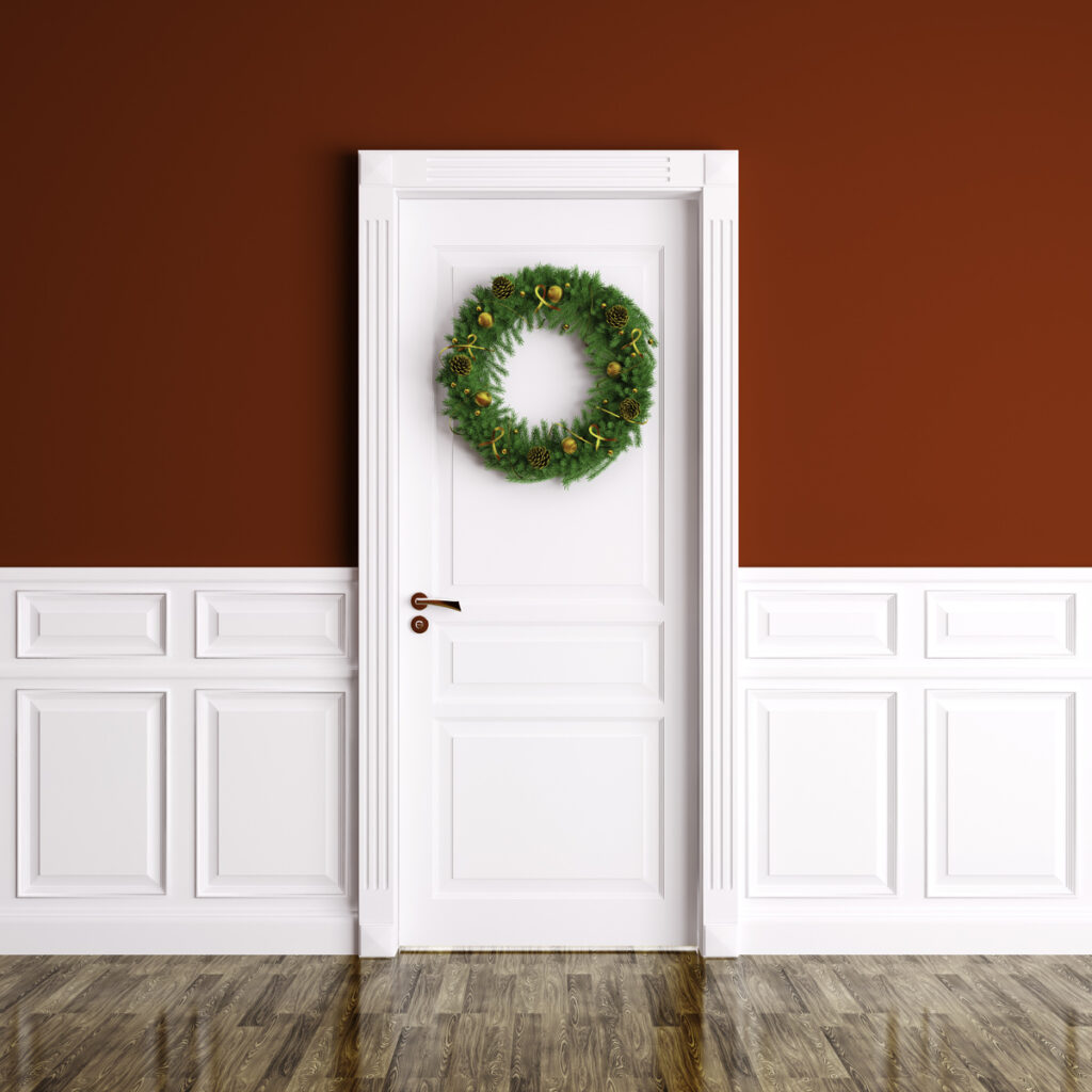 Painted Door Colors for Christmas