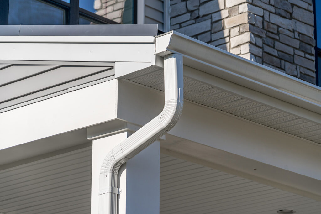 Gutter cleaning and brightening for a clean, protected home exterior.